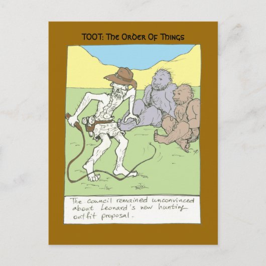 jachtkleding briefkaart (Voorkant)