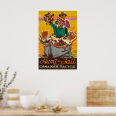 Jachtkunst Canada Reisposter Elandjager Poster (Keuken)