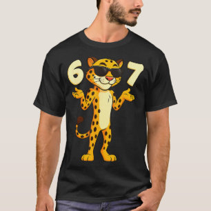 Jachtluipaard 67 Meme Grappige Kinderen Tiener Gen T-shirt