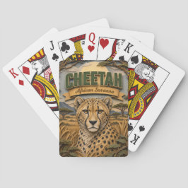 Jachtluipaard Afrikaanse Savanne POPCUT Pokerkaarten