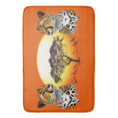 jachtluipaard badmat (Voorkant Verticaal)