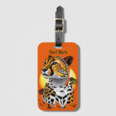 jachtluipaard bagagelabel (Voorkant (verticaal))