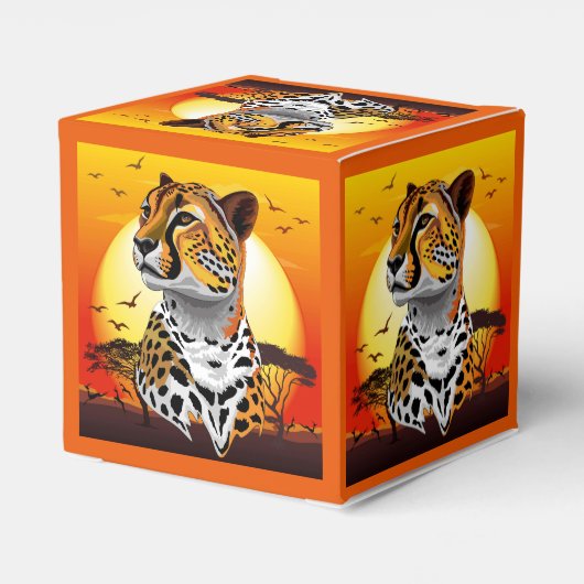 jachtluipaard bedankdoosjes (Achterkant)