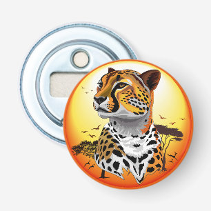 jachtluipaard button flesopener