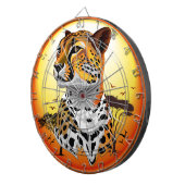 jachtluipaard dartbord (Voorkant Rechts)