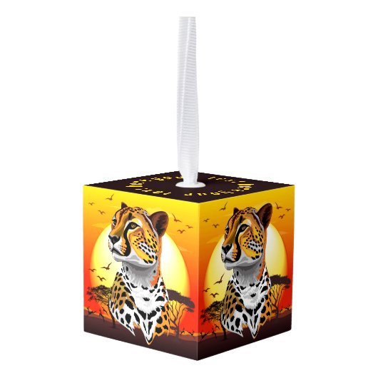 jachtluipaard decoratie (Achter hoekig)