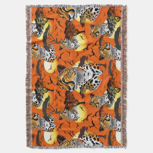 jachtluipaard deken (Voorkant Verticaal)