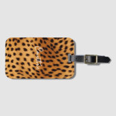 Jachtluipaard Dierenbont Bagagelabel (Voorkant (horizontaal))
