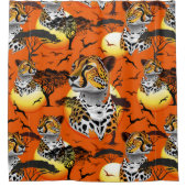 jachtluipaard douchegordijn (Voorkant)