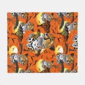 jachtluipaard fleece deken (Voorkant (Horizontaal))