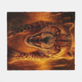 Jachtluipaard Fleece Deken (Voorkant (Horizontaal))