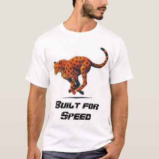 Jachtluipaard Gebouwd voor Snelheid getiteld T-shi T-shirt