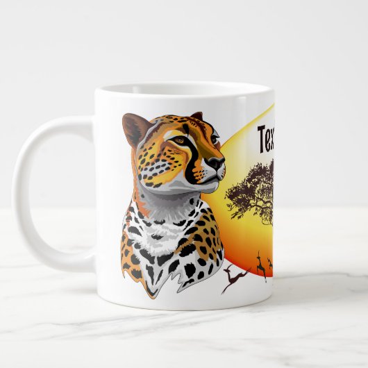 jachtluipaard grote koffiekop (Links)