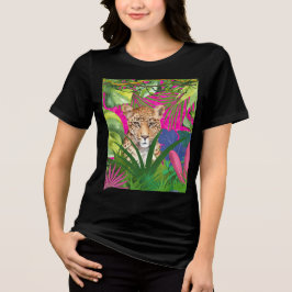 Jachtluipaard in het Gras Tri-Blend Shirt