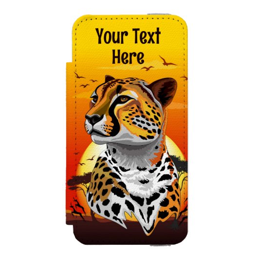 jachtluipaard incipio iPhone portemonnee hoesje (Voorkant Agenda)