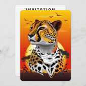 jachtluipaard kaart (Voorkant / Achterkant)