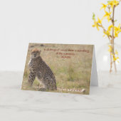 Jachtluipaard Kaart (Gele Bloem)