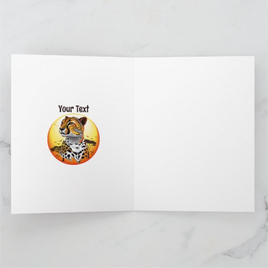 jachtluipaard kaart (Binnen)