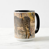 Jachtluipaard Kijkt Om Zich Heen Mok (Voorkant rechts)