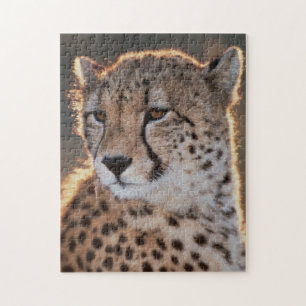 Jachtluipaard kijkt weg legpuzzel