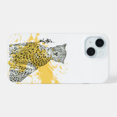 Jachtluipaard Liefde iPhone 15 Case (Achterkant horizontaal)