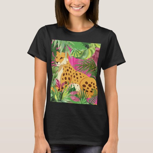 Jachtluipaard Liggend T-shirt (Voorkant)