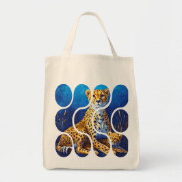 Jachtluipaard Moeder en Welp Natuurontwerp Tote Bag