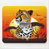 jachtluipaard muismat (Voorkant)