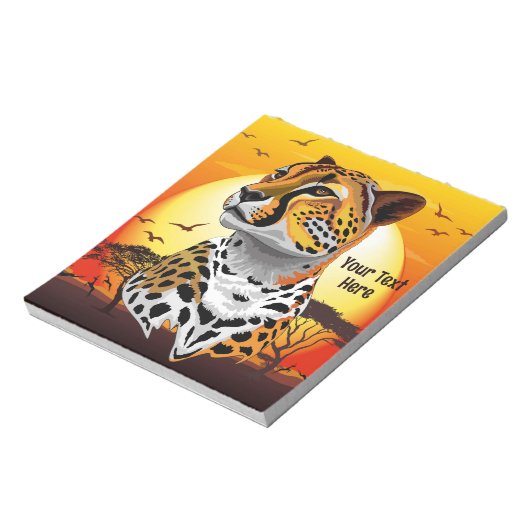 jachtluipaard notitieblok (Linkerzijde)