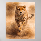 Jachtluipaard — Onverzettelijke Snelheid Poster (Voorkant)