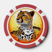 jachtluipaard poker chips (Achterkant)