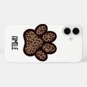 jachtluipaard pootafdruk telefoonhoes Case-Mate iPhone case (Achterkant (horizontaal))
