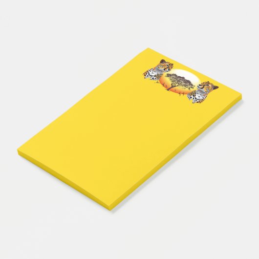 jachtluipaard post-it® notes (Schuin)
