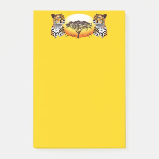 jachtluipaard post-it® notes (Voorkant)