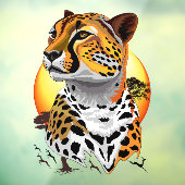 jachtluipaard raamsticker (Vel 3)