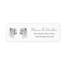 Jachtluipaard retouradres | Elegante dierenstijl