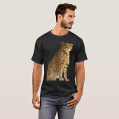 Jachtluipaard Roofdier Kat Afrika Kat Wilde Illust T-shirt (Voorkant volledig)
