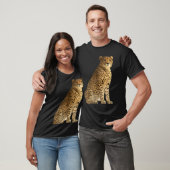 Jachtluipaard Roofdier Kat Afrika Kat Wilde Illust T-shirt (Unisex)