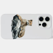 Jachtluipaard rustend op een rots Case-Mate iPhone case (Achterkant (horizontaal))