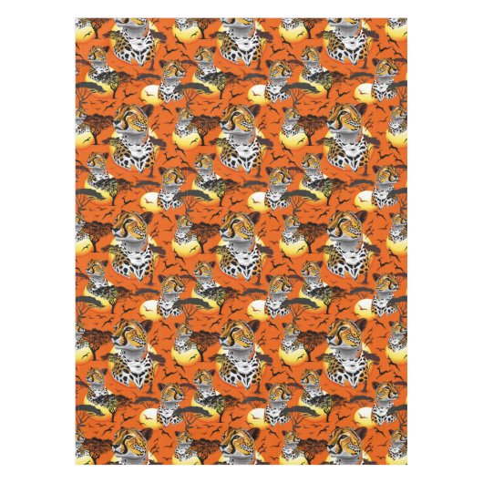 jachtluipaard tafelkleed (Voorkant)