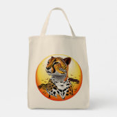 jachtluipaard tote bag (Achterkant)