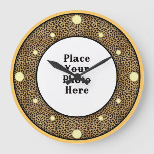 Jachtluipaard Uw Klok van de Muur van de Foto