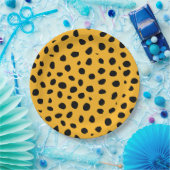 Jachtluipaard Vlekken Oranje Zwart Papieren Bordje (Feest)