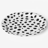 Jachtluipaard Vlekken Zwart Wit  Papieren Bordje (Gekanteld)