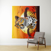 jachtluipaard wandkleed (In situ)