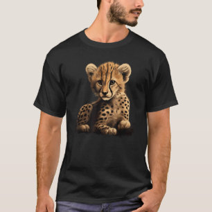 Jachtluipaard Wilde Kat Welp Grote Kat Safari Afri T-shirt