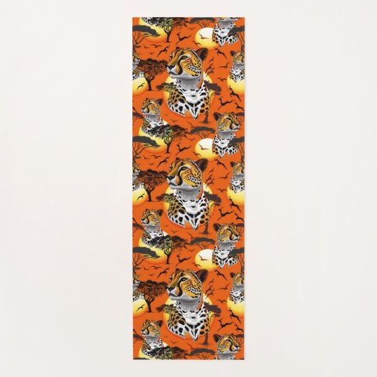 jachtluipaard yogamat (Voorkant)