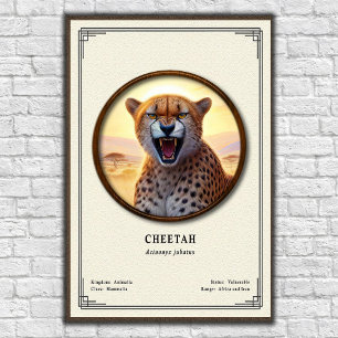 Jachtluipaard Zoölogie Serie Poster