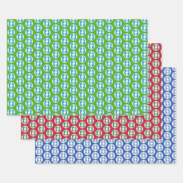 Jachtluipaarden Inpakpapier Plat Vel Set van 3