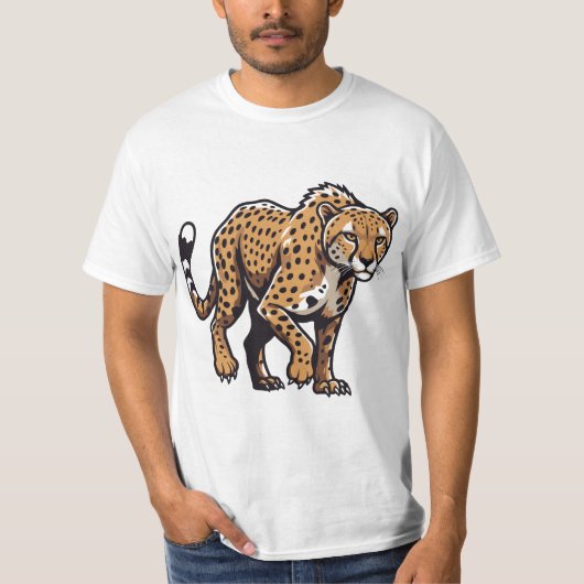Jachtluipaardmodus Aan T-shirt (Voorkant)